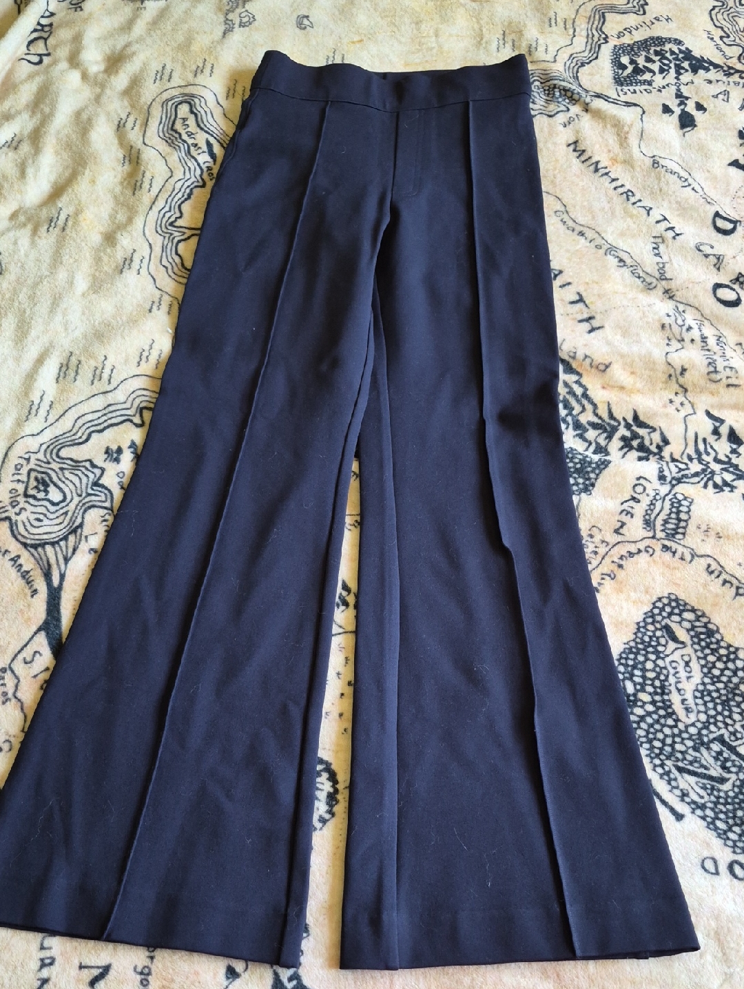 Spanx Size Xs Petite Navy Blue Pull-On Pant Stretchy Slimming